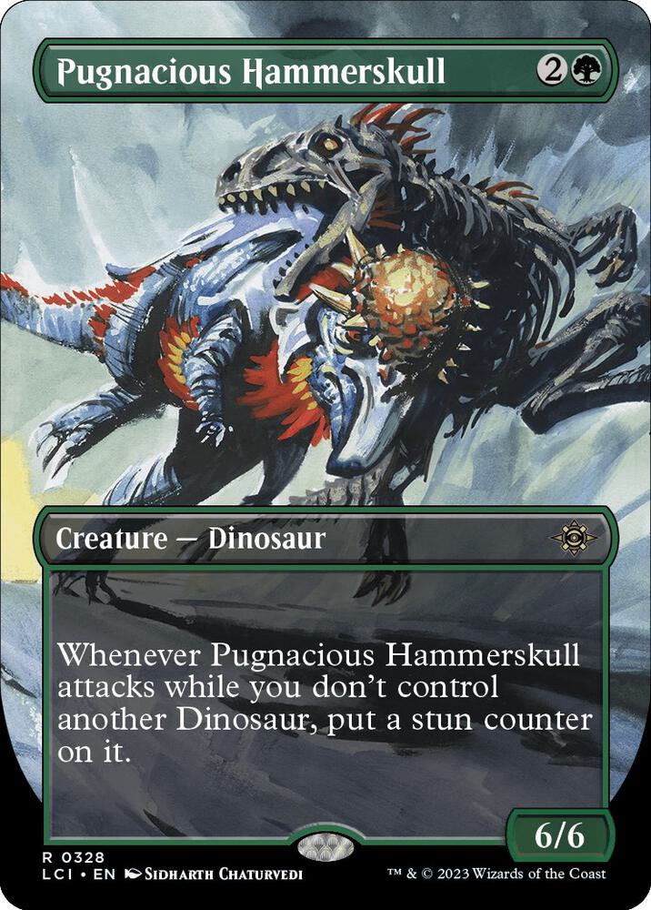 Pugnacious Hammerskull (Borderless) 328 card from The Lost Caverns of Ixalan