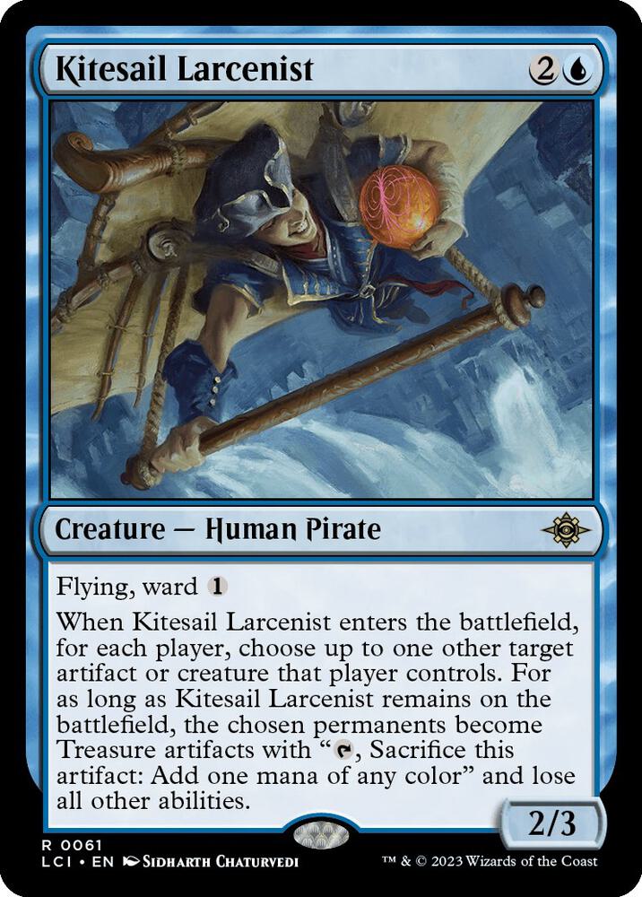 Kitesail Larcenist 61 card from The Lost Caverns of Ixalan