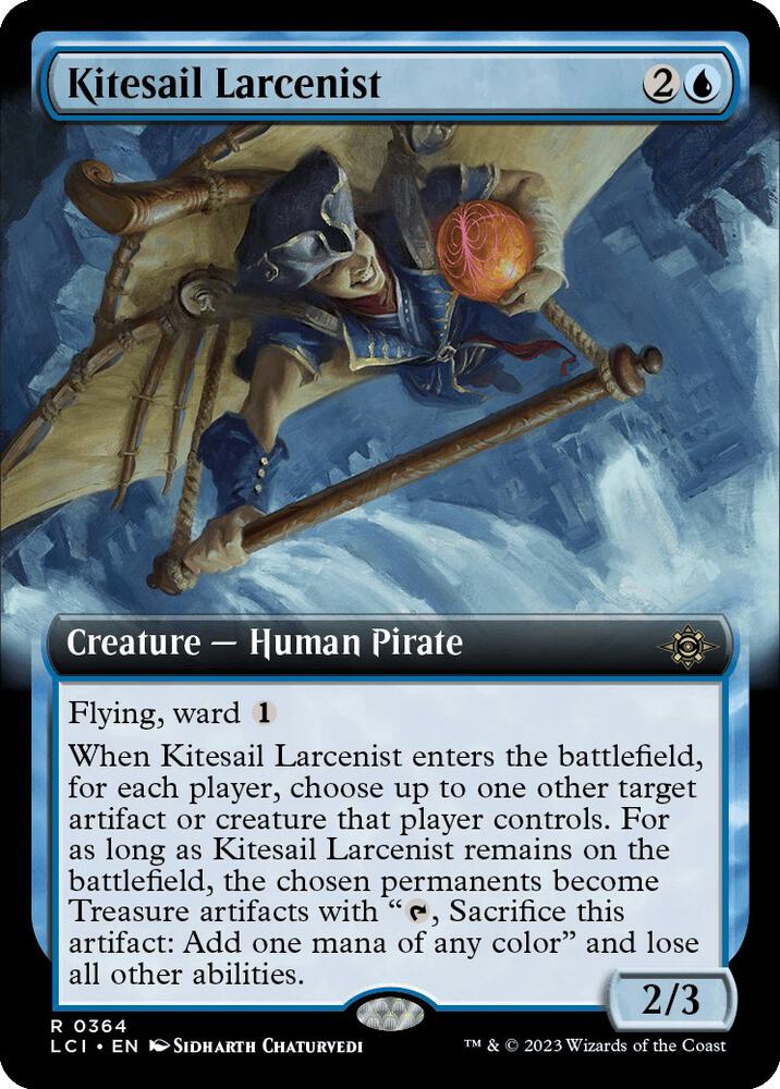 Kitesail Larcenist (Extended Art) 364 card from The Lost Caverns of Ixalan