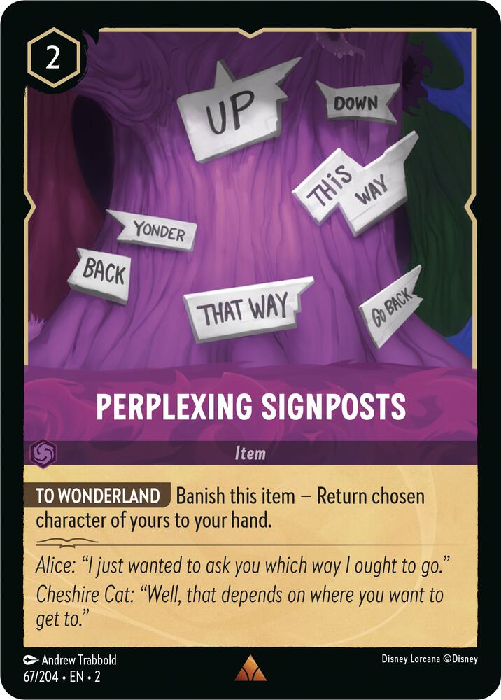 Perplexing Signposts 67/204 card from Rise of the Floodborn
