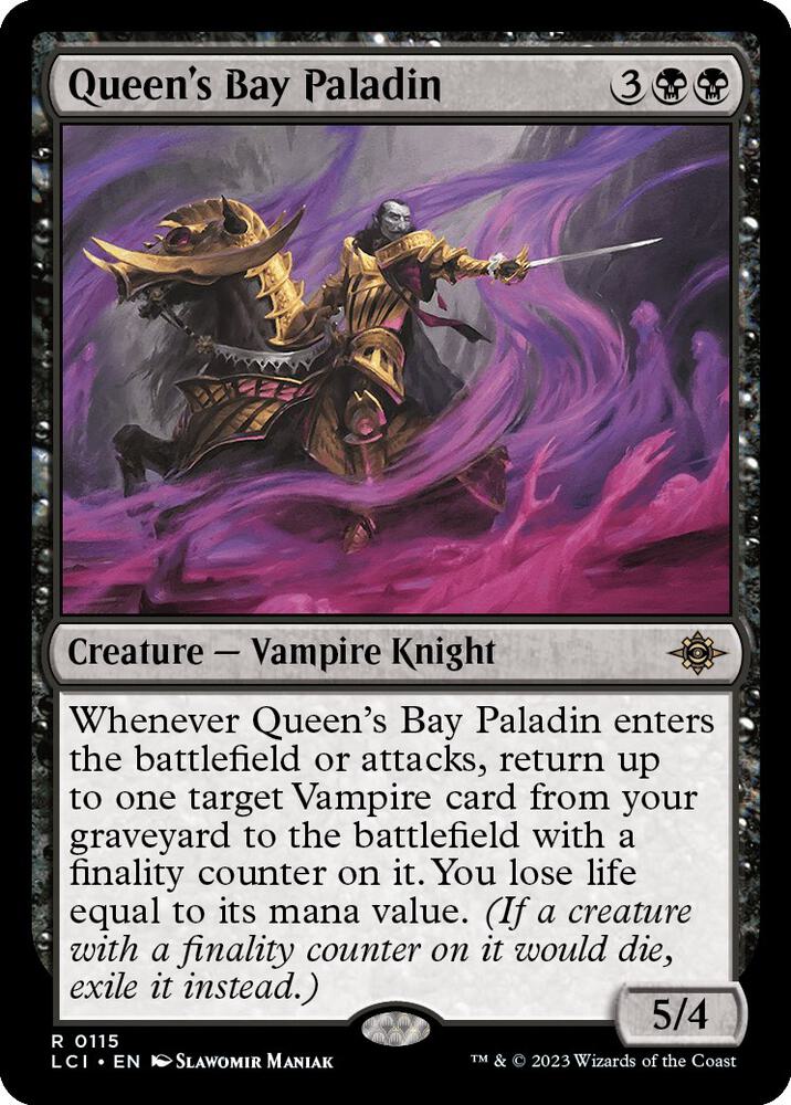 Queen's Bay Paladin 115 card from The Lost Caverns of Ixalan
