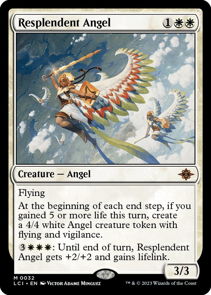Resplendent Angel 32 card from The Lost Caverns of Ixalan