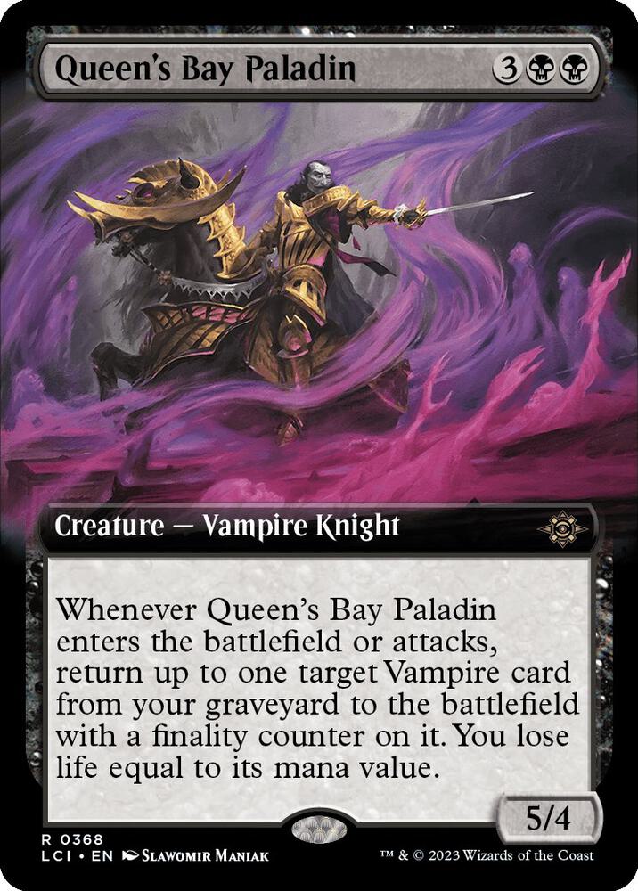 Queen's Bay Paladin (Extended Art) 368 card from The Lost Caverns of Ixalan