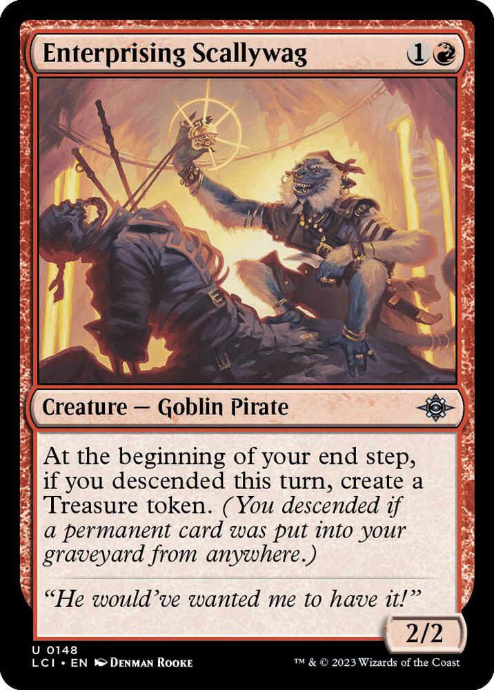 Enterprising Scallywag 148 card from The Lost Caverns of Ixalan