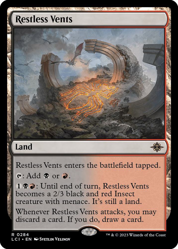 Restless Vents 284 card from The Lost Caverns of Ixalan