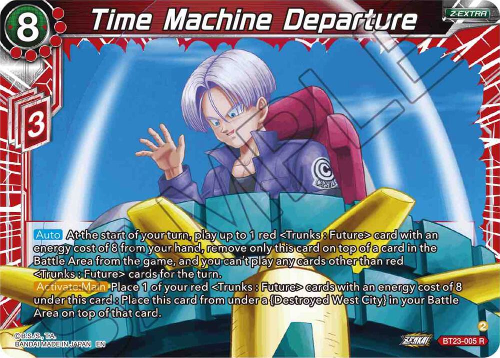 Time Machine Departure BT23-005 card from Perfect Combination