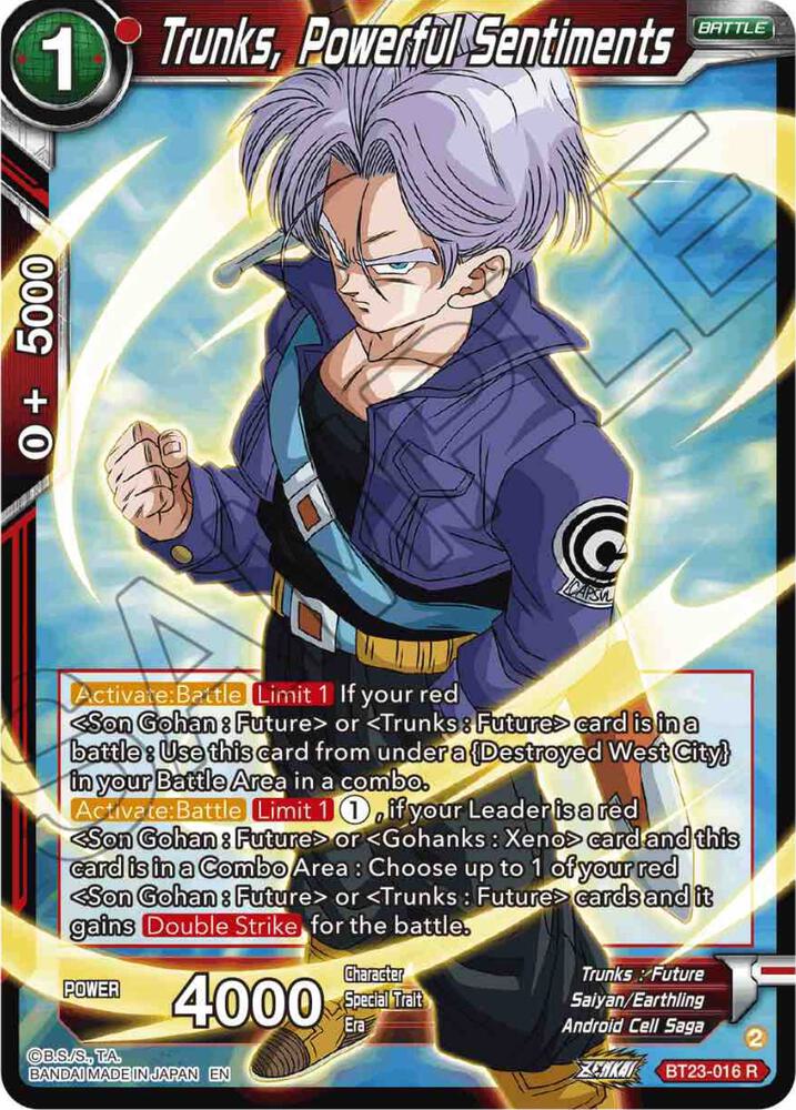 Trunks, Powerful Sentiments BT23-016 card from Perfect Combination