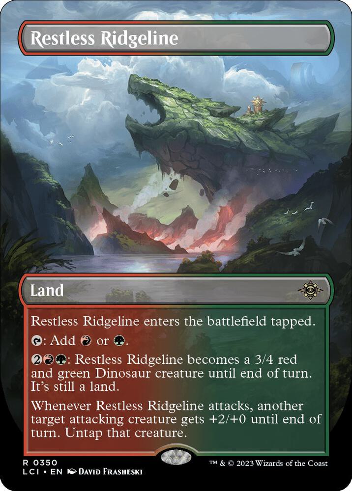 Restless Ridgeline (Borderless) 350 card from The Lost Caverns of Ixalan