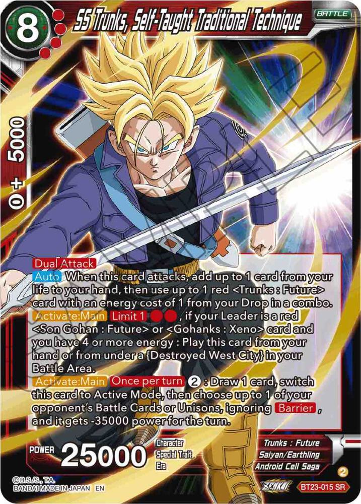 SS Trunks, Self-Taught Traditional Technique BT23-015 card from Perfect Combination