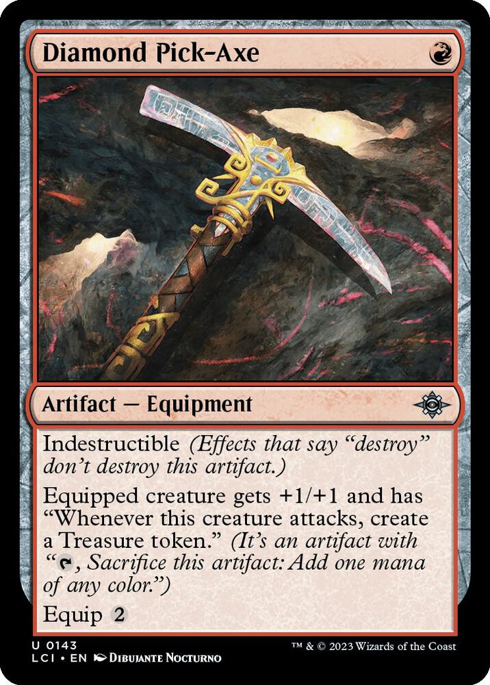 Diamond Pick-Axe 143 card from The Lost Caverns of Ixalan