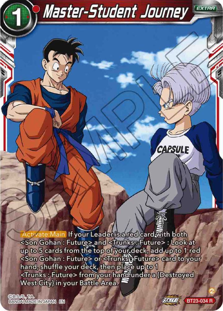 Master-Student Journey BT23-034 card from Perfect Combination