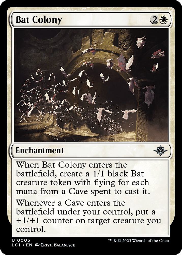 Bat Colony 5 card from The Lost Caverns of Ixalan