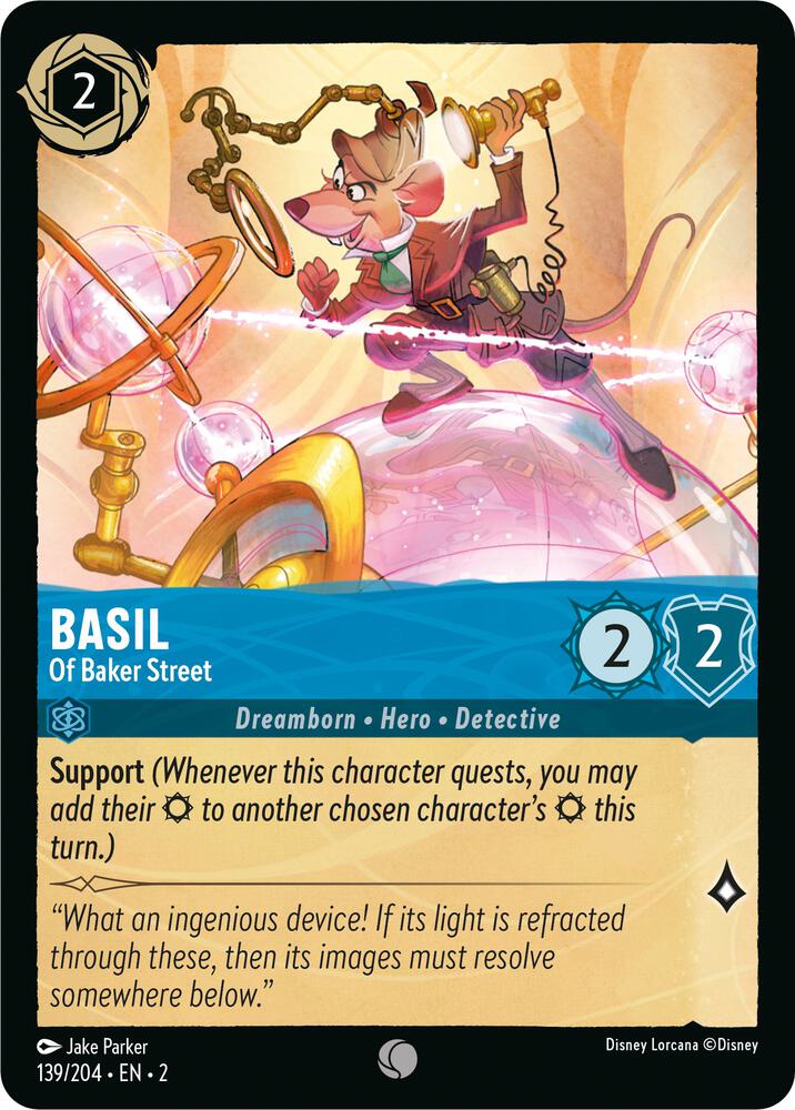 Basil - Of Baker Street 139/204 card from Rise of the Floodborn