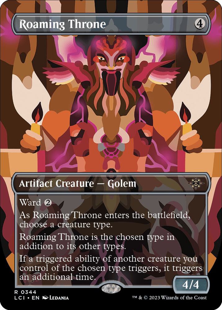 Roaming Throne (Borderless) 344 card from The Lost Caverns of Ixalan
