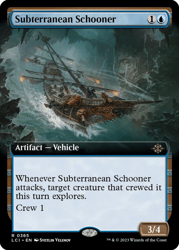 Subterranean Schooner (Extended Art) 365 card from The Lost Caverns of Ixalan