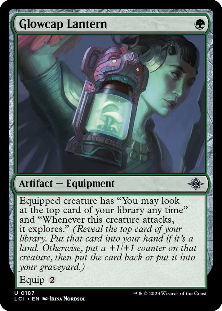Glowcap Lantern 187 card from The Lost Caverns of Ixalan
