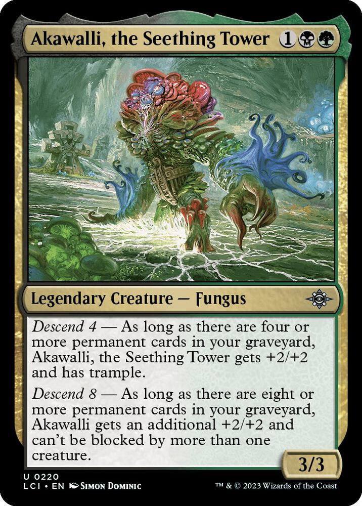 Akawalli, the Seething Tower 220 card from The Lost Caverns of Ixalan