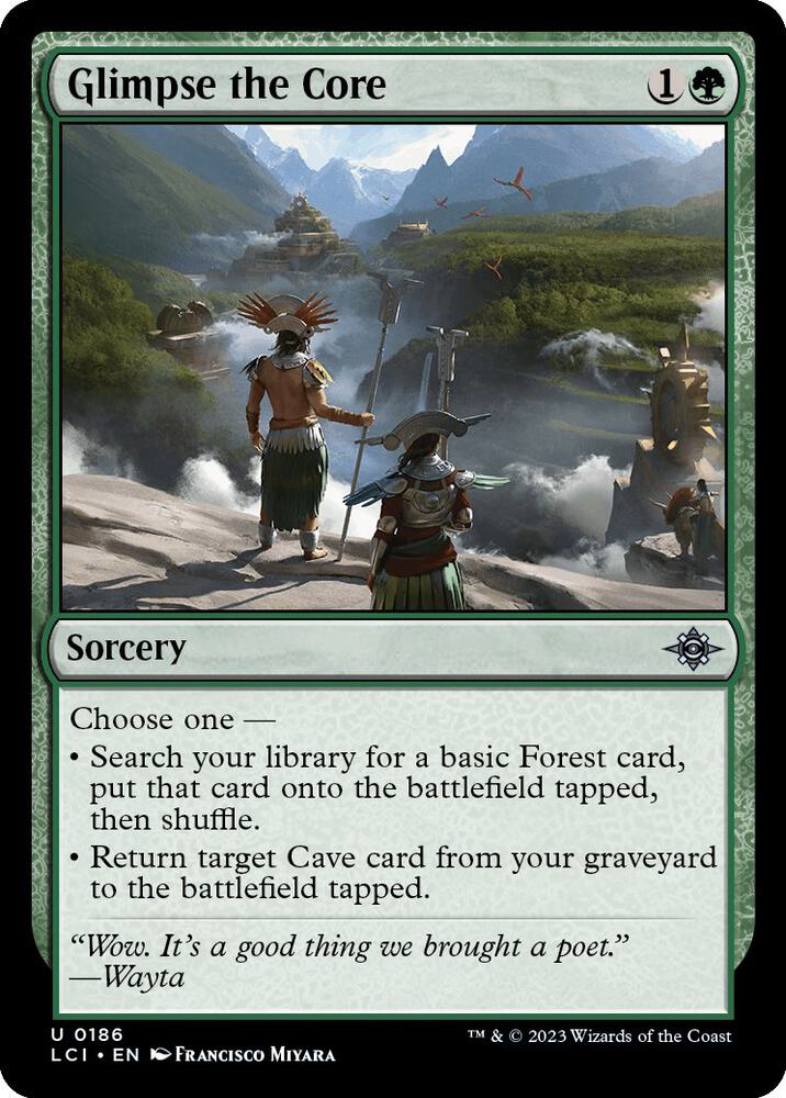Glimpse the Core 186 card from The Lost Caverns of Ixalan