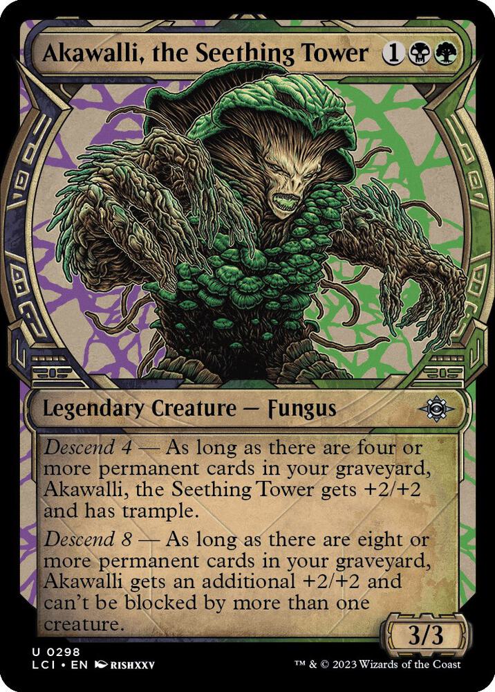 Akawalli, the Seething Tower (Showcase) 298 card from The Lost Caverns of Ixalan