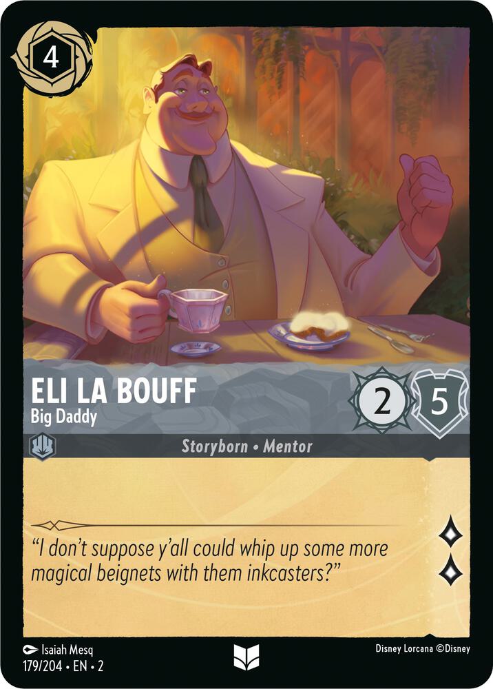 Eli La Bouff - Big Daddy 179/204 card from Rise of the Floodborn