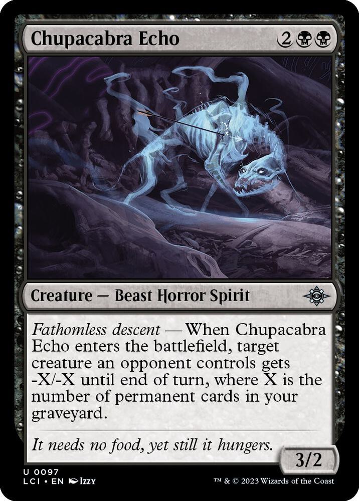 Chupacabra Echo 97 card from The Lost Caverns of Ixalan