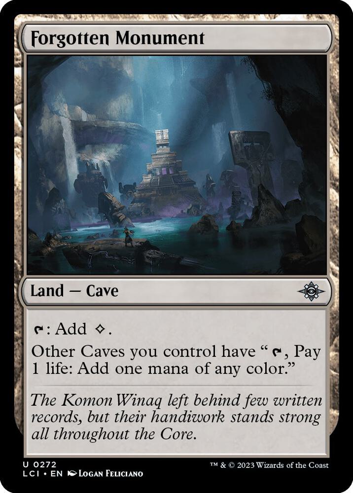 Forgotten Monument 272 card from The Lost Caverns of Ixalan