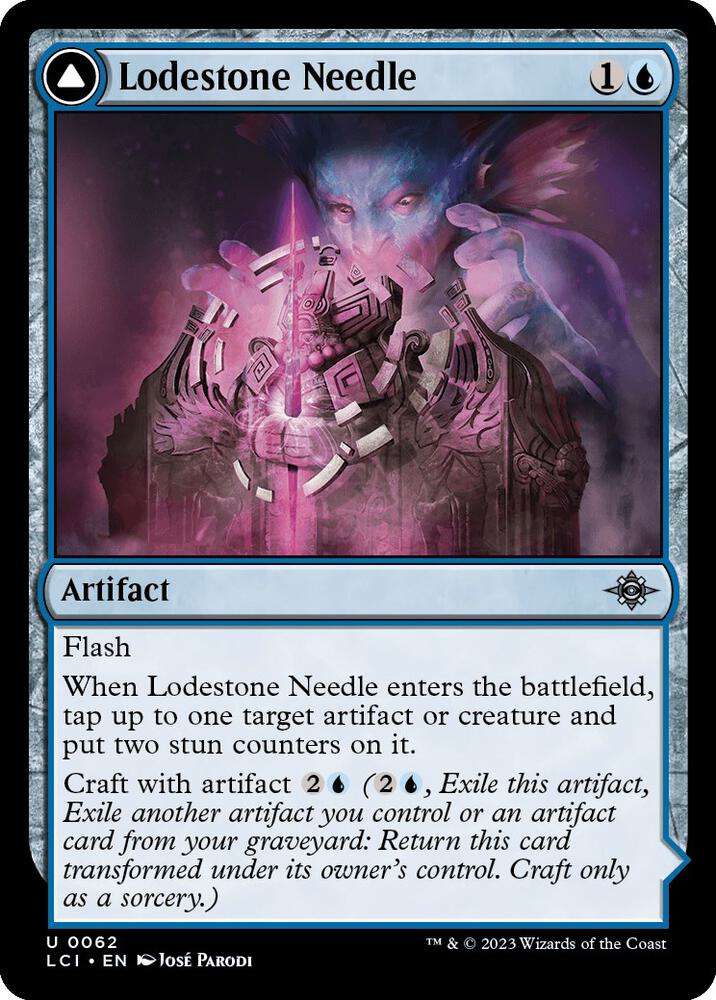 Lodestone Needle 62 card from The Lost Caverns of Ixalan
