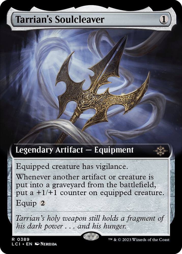 Tarrian's Soulcleaver (Extended Art) 389 card from The Lost Caverns of Ixalan