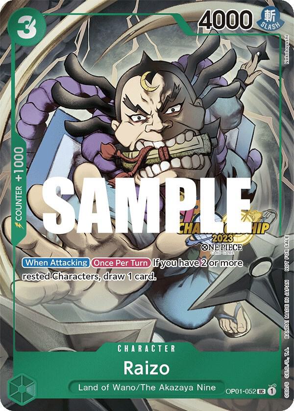 Raizo (CS 2023 Event Pack) OP01-052 card from One Piece Promotion Cards