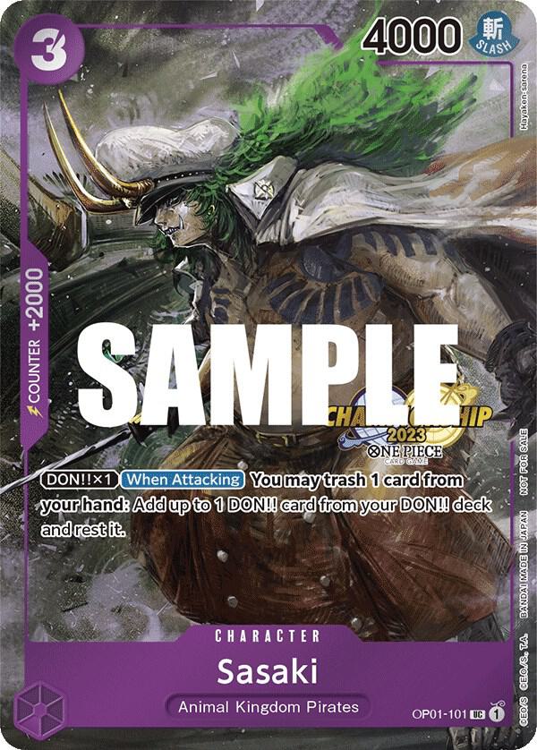 Sasaki (CS 2023 Event Pack) OP01-101 card from One Piece Promotion Cards