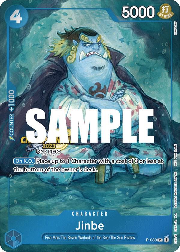Jinbe (CS 2023 Event Pack) P-030 card from One Piece Promotion Cards