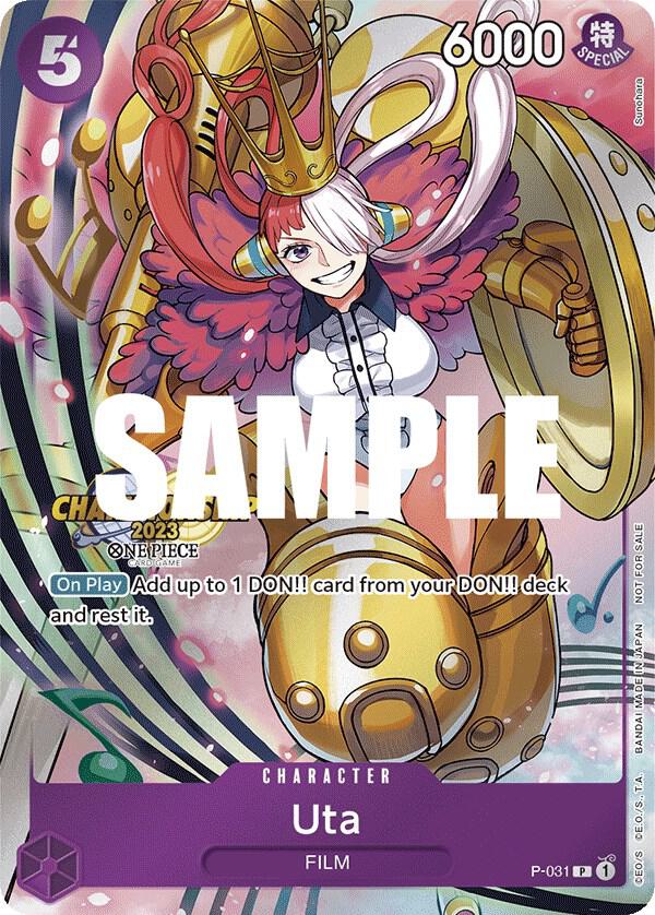 Uta (CS 2023 Event Pack) P-031 card from One Piece Promotion Cards