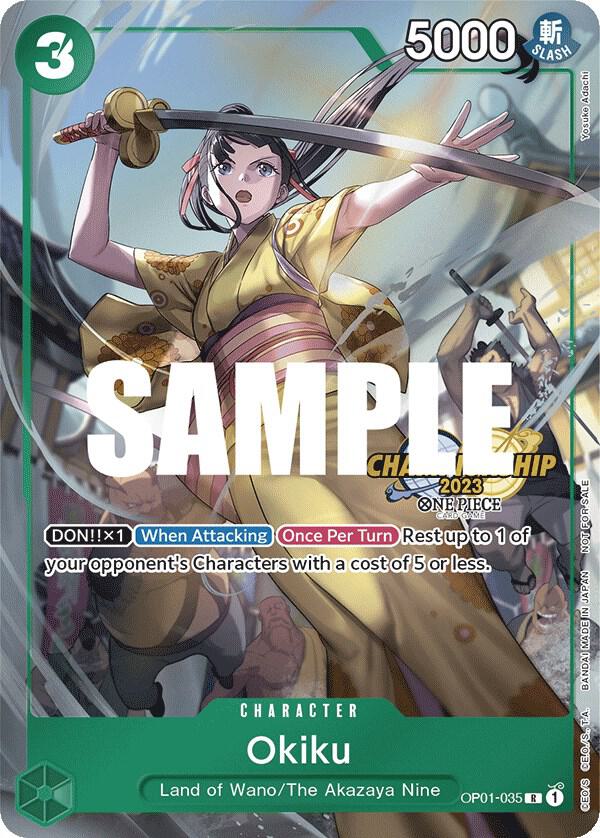 Okiku (CS 2023 Celebration Pack) OP01-035 card from One Piece Promotion Cards