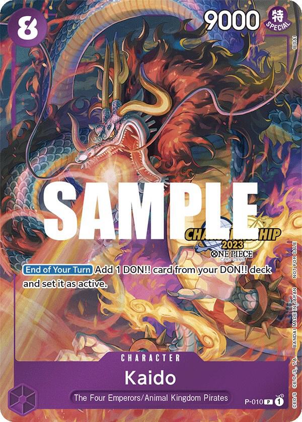 Kaido (CS 2023 Celebration Pack) P-010 card from One Piece Promotion Cards