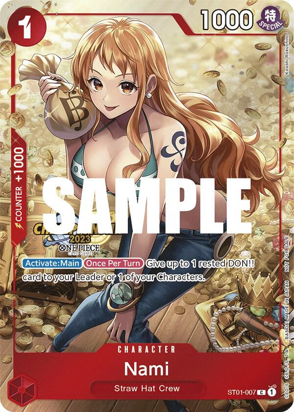 Nami (CS 2023 Celebration Pack) ST01-007 card from One Piece Promotion Cards