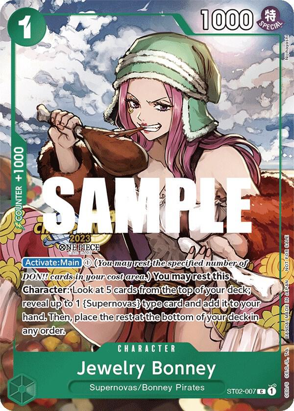 Jewelry Bonney (CS 2023 Celebration Pack) ST02-007 card from One Piece Promotion Cards