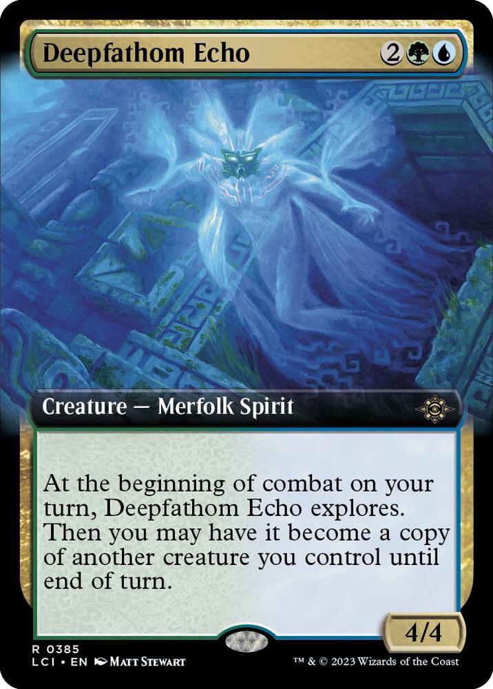 Deepfathom Echo (Extended Art) 385 card from The Lost Caverns of Ixalan