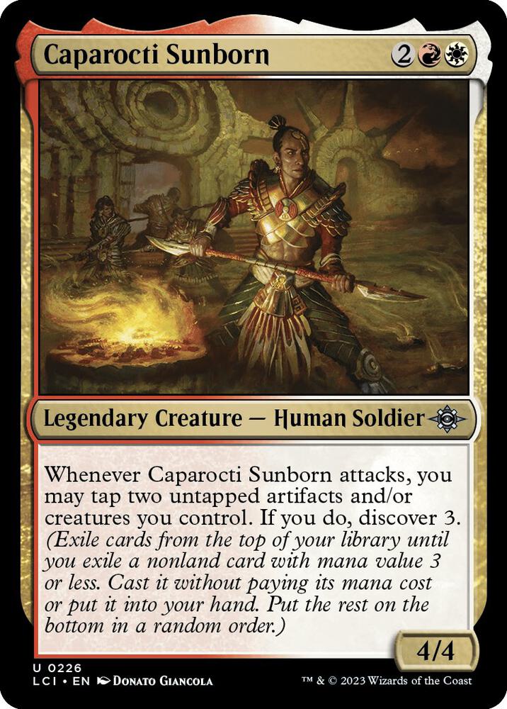 Caparocti Sunborn 226 card from The Lost Caverns of Ixalan