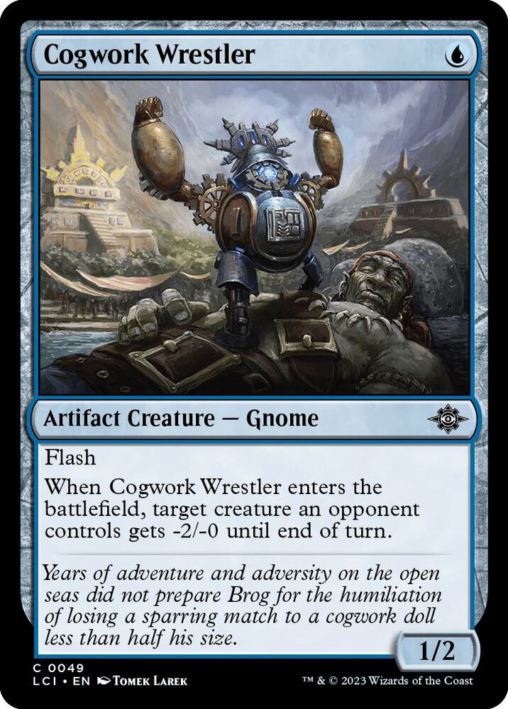 Cogwork Wrestler 49 card from The Lost Caverns of Ixalan