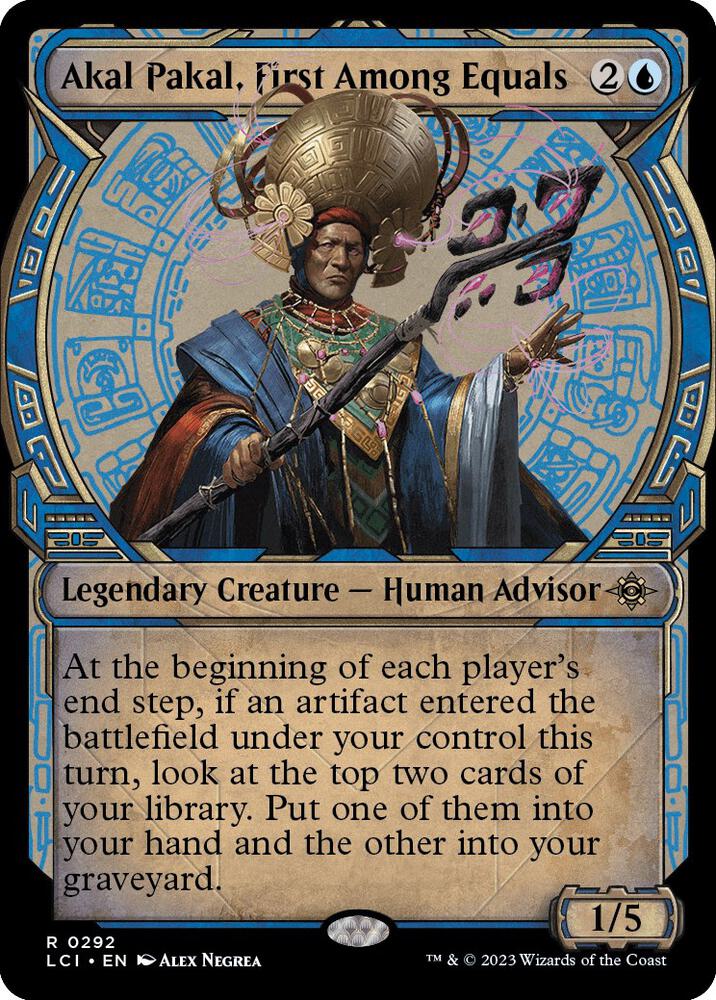 Akal Pakal, First Among Equals (Showcase) 292 card from The Lost Caverns of Ixalan