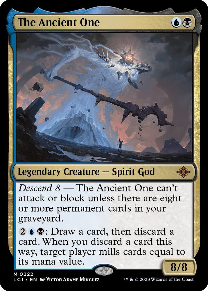 The Ancient One 222 card from The Lost Caverns of Ixalan