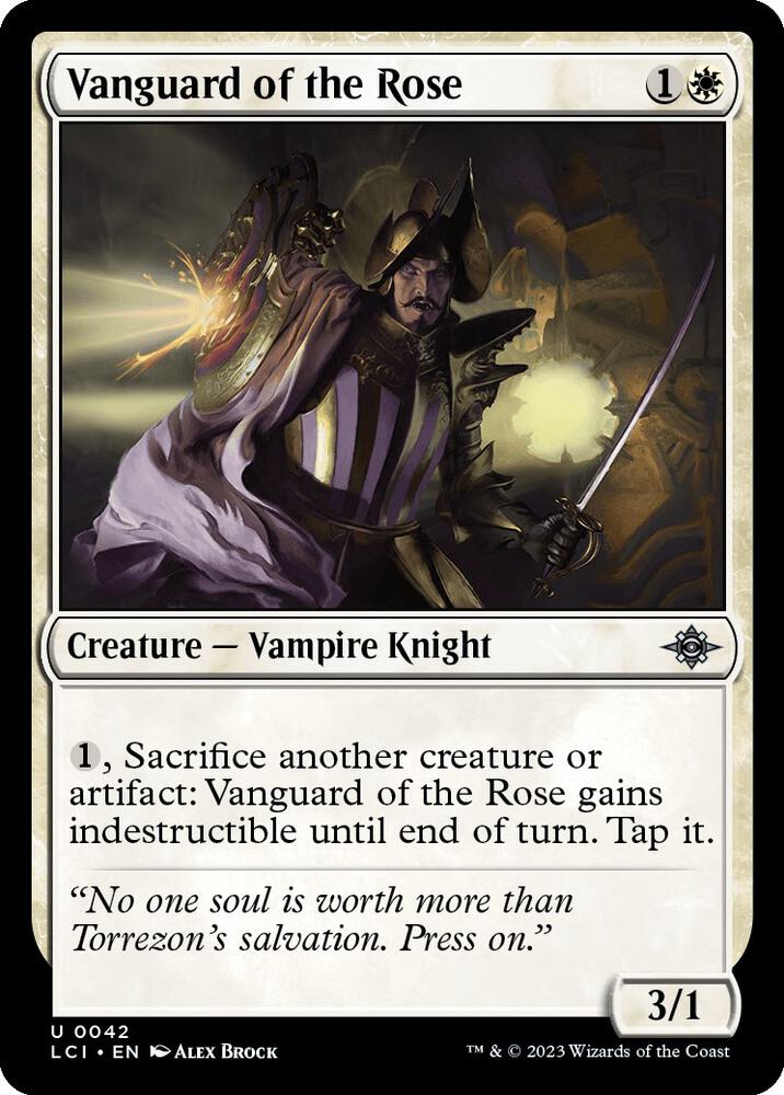 Vanguard of the Rose 42 card from The Lost Caverns of Ixalan