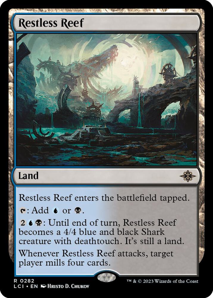 Restless Reef 282 card from The Lost Caverns of Ixalan