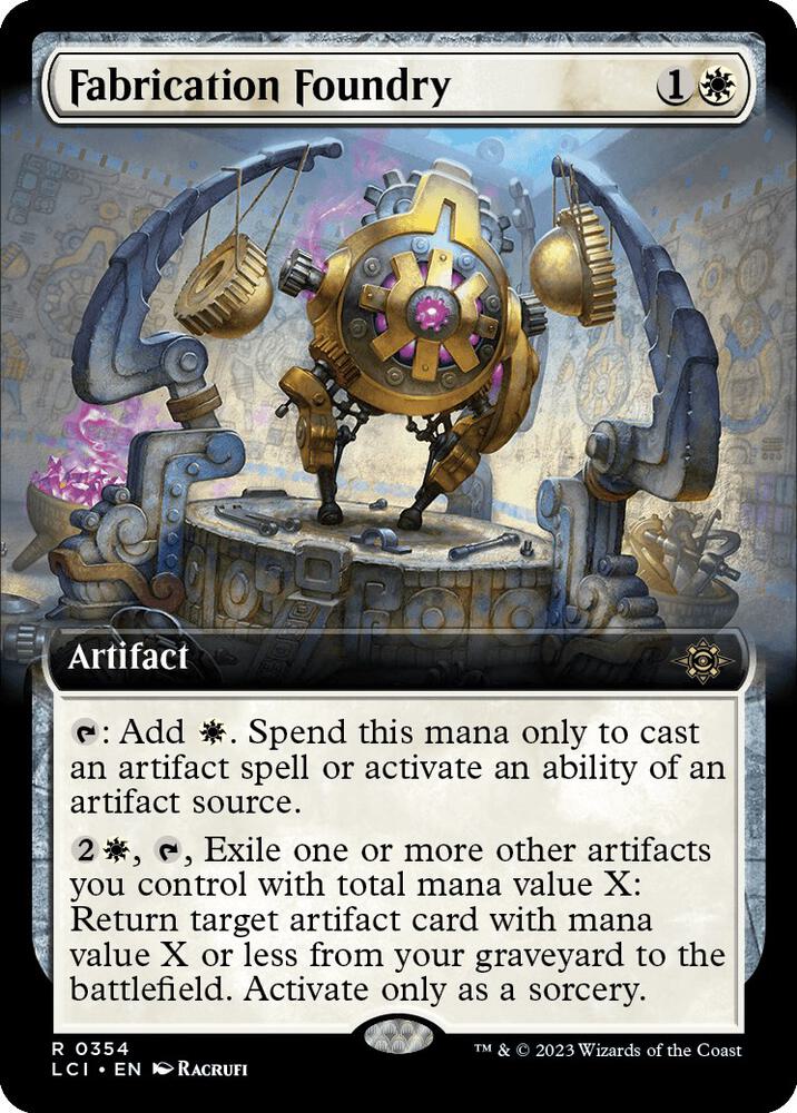 Fabrication Foundry (Extended Art) 354 card from The Lost Caverns of Ixalan