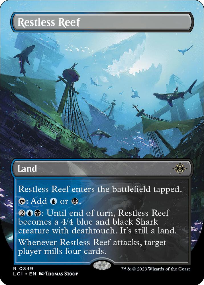 Restless Reef (Borderless) 349 card from The Lost Caverns of Ixalan