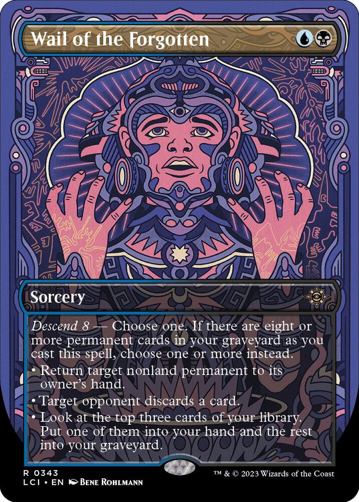 Wail of the Forgotten (Borderless) 343 card from The Lost Caverns of Ixalan