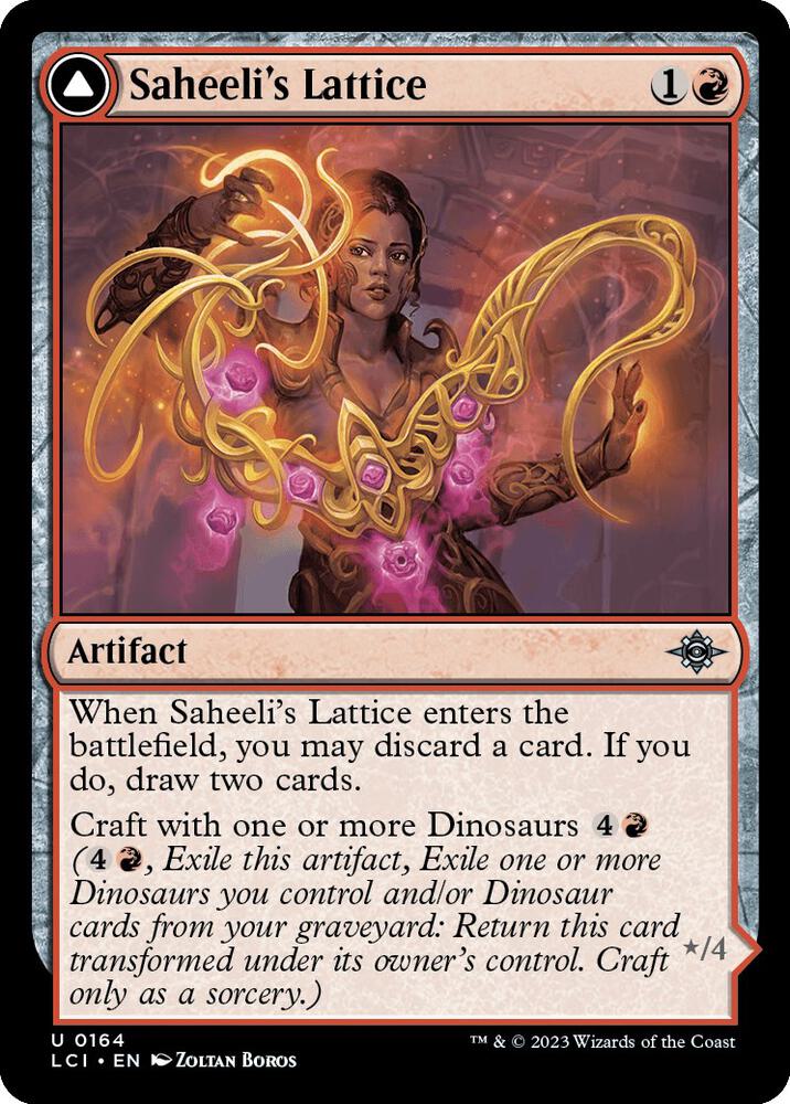 Saheeli's Lattice 164 card from The Lost Caverns of Ixalan