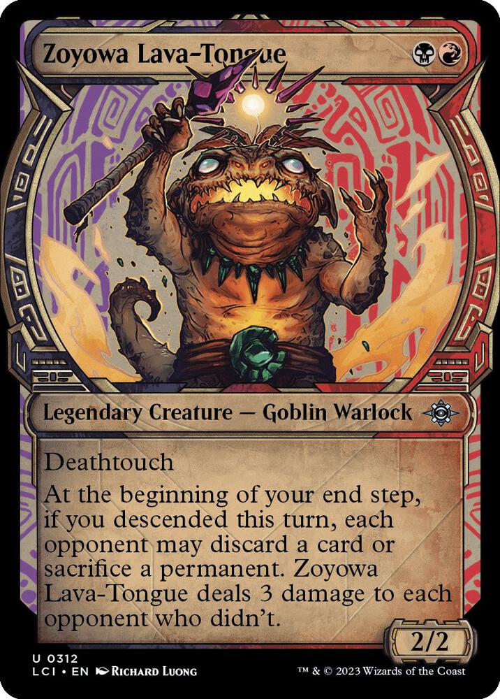 Zoyowa Lava-Tongue (Showcase) 312 card from The Lost Caverns of Ixalan