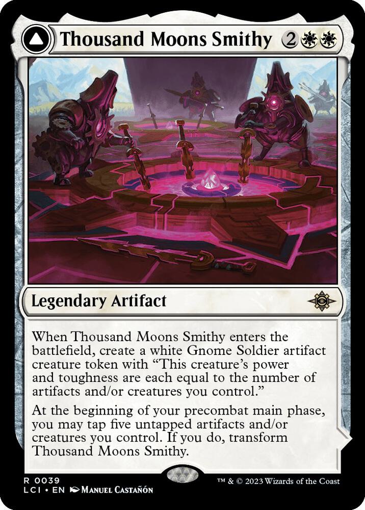Thousand Moons Smithy 39 card from The Lost Caverns of Ixalan