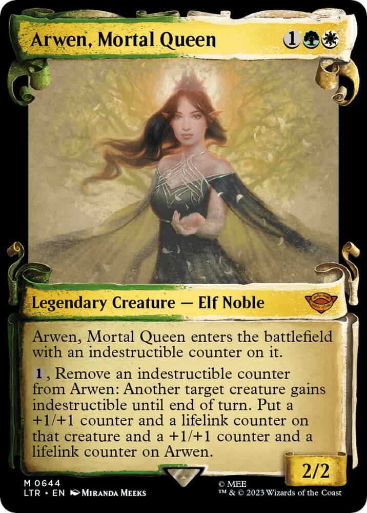 Arwen, Mortal Queen (Showcase Scrolls) 644 card from Universes Beyond: The Lord of the Rings: Tales of Middle-earth